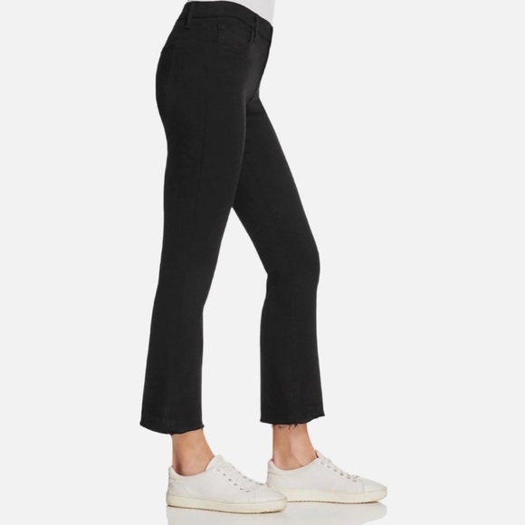 J Brand Selena Mid Rise Crop Black Bastille Size 24 - Picture 10 of 10